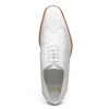Online Calzoleria Toscana Dongo Calfskin Wingtip Derby White