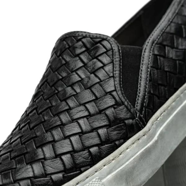 Online Calzoleria Toscana Enea Woven Loafers Black