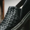 Online Calzoleria Toscana Enea Woven Loafers Black