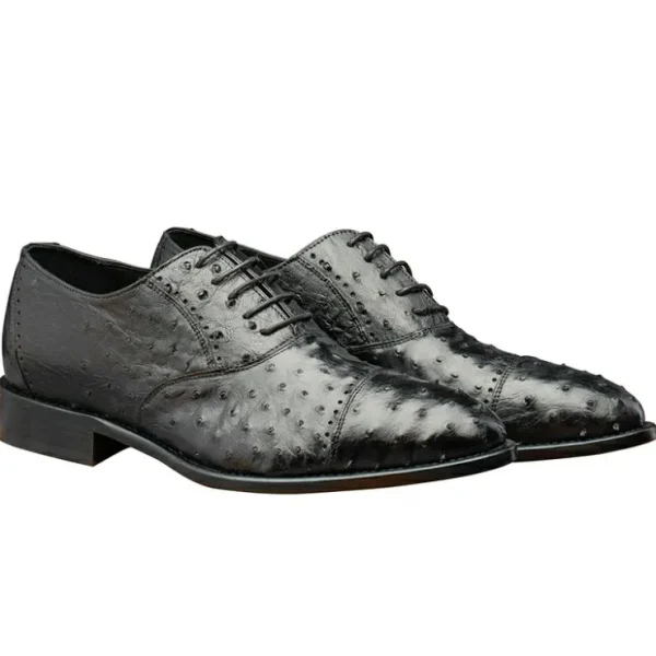 calzoleria_toscana_h_ostr_1.webp Flash Sale Calzoleria Toscana H777 Ostrich Oxfords Black