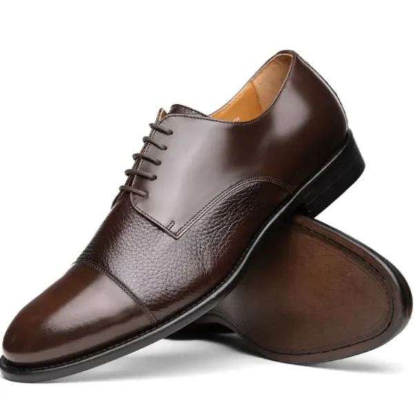 calzoleria_toscana_lauro__1-1.webp Cheap Calzoleria Toscana Lauro Cordovan & Deerskin Cap Toe Shoes Dark Brown DarkBrown