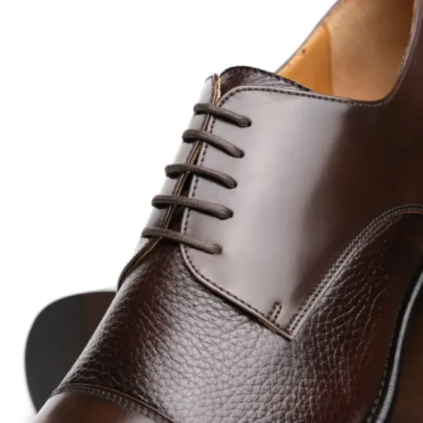 calzoleria_toscana_lauro__2-1.webp Cheap Calzoleria Toscana Lauro Cordovan & Deerskin Cap Toe Shoes Dark Brown DarkBrown