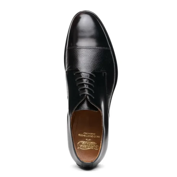 Flash Sale Calzoleria Toscana Lauro Cordovan & Deerskin Cap Toe Shoes Black