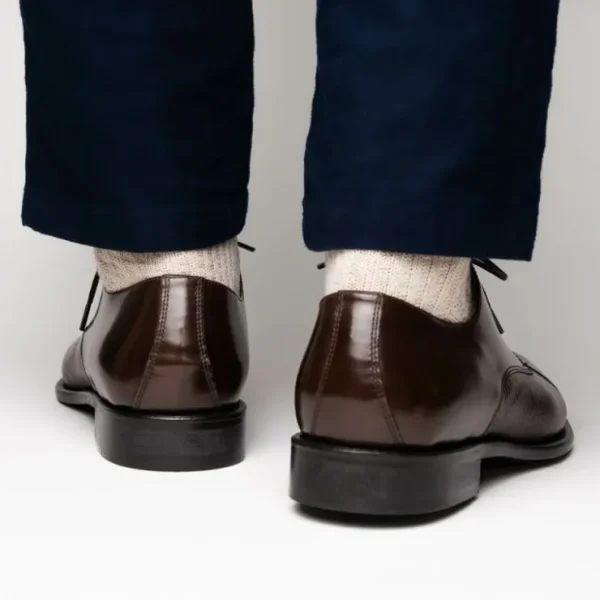 calzoleria_toscana_lauro__7-1.webp Cheap Calzoleria Toscana Lauro Cordovan & Deerskin Cap Toe Shoes Dark Brown DarkBrown