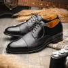 Flash Sale Calzoleria Toscana Lauro Cordovan & Deerskin Cap Toe Shoes Black