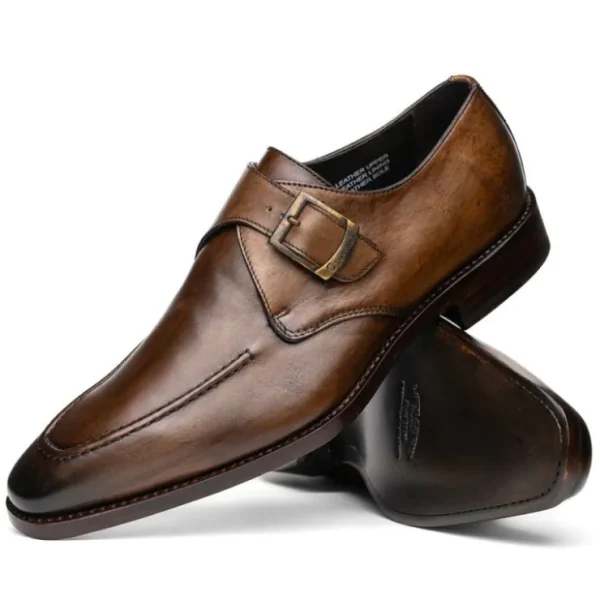 Cheap Calzoleria Toscana Preci Calfskin Monkstrap Moor