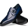 Best Sale Calzoleria Toscana Preci Calfskin Monkstrap Blue