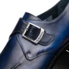 Best Sale Calzoleria Toscana Preci Calfskin Monkstrap Blue