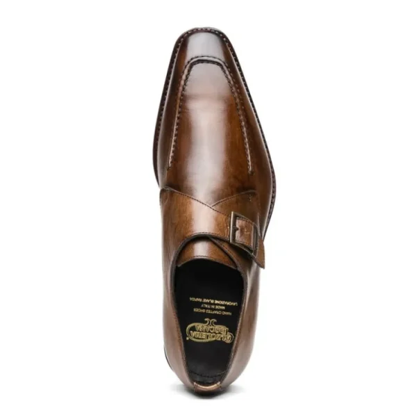 Cheap Calzoleria Toscana Preci Calfskin Monkstrap Moor