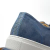 Flash Sale Calzoleria Toscana Q421 Crocodile & Suede Sneakers Blue