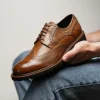 Hot Calzoleria Toscana Q255 Dip-Dyed Calfskin Wingtip Brown