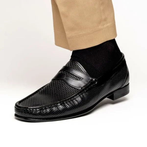 calzoleria_toscana_q_parm_10.webp Store Calzoleria Toscana Q479 Parma Calfskin Penny Loafers Black