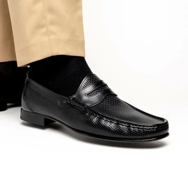 calzoleria_toscana_q_parm_11.webp Store Calzoleria Toscana Q479 Parma Calfskin Penny Loafers Black