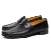 Store Calzoleria Toscana Q479 Parma Calfskin Penny Loafers Black