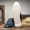 Discount Calzoleria Toscana Q954 Suede & Calfskin Loafers Blue
