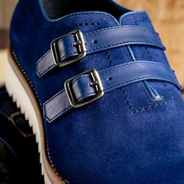 calzoleria_toscana_q_velo_4.webp Best Sale Calzoleria Toscana Q982 Velour Suede Monkstrap Blue