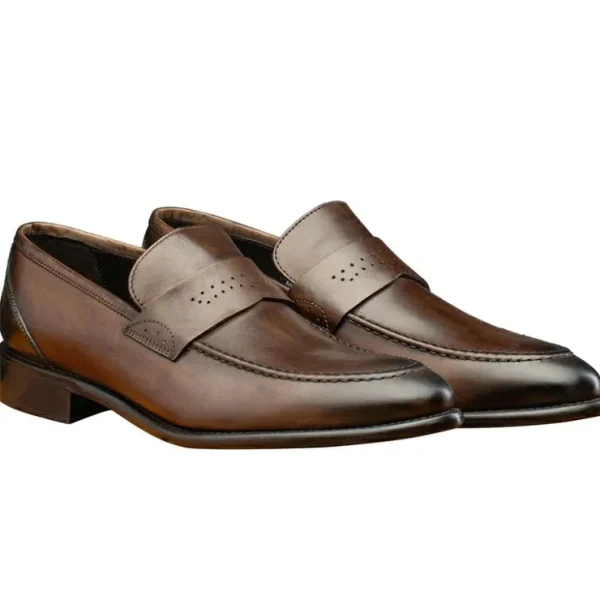 Clearance Calzoleria Toscana Q540 Wholecut Loafers Moor