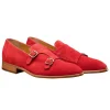 Discount Calzoleria Toscana Z893 Double Monk Strap Shoes Red