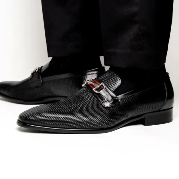 Online Calzoleria Toscana Z229 Parma Calfskin Bit Loafers Black