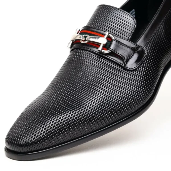 Online Calzoleria Toscana Z229 Parma Calfskin Bit Loafers Black