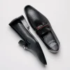 Online Calzoleria Toscana Z229 Parma Calfskin Bit Loafers Black