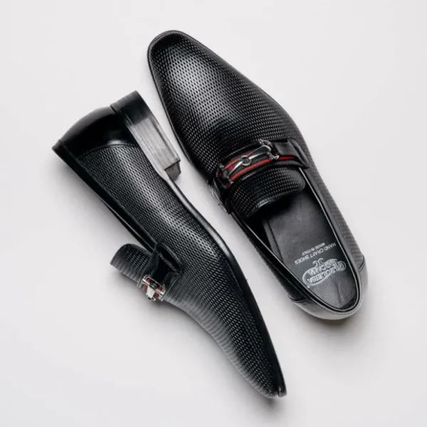 Online Calzoleria Toscana Z229 Parma Calfskin Bit Loafers Black