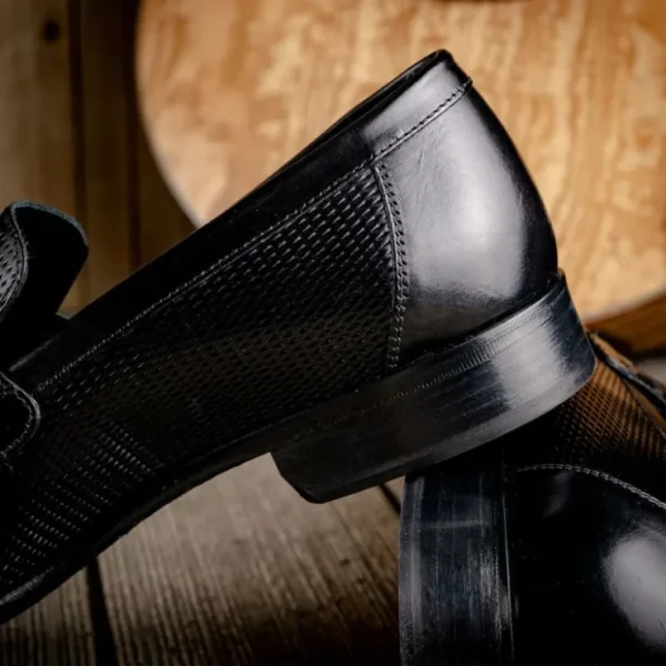 Online Calzoleria Toscana Z229 Parma Calfskin Bit Loafers Black