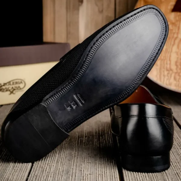Online Calzoleria Toscana Z229 Parma Calfskin Bit Loafers Black