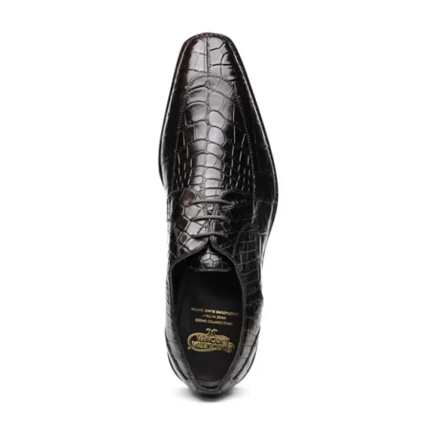 calzoleria_toscana_zucco__3-1.webp Discount Calzoleria Toscana Zucco Baby Nile Crocodile Derby Dark Brown DarkBrown