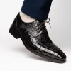 Discount Calzoleria Toscana Zucco Baby Nile Crocodile Derby Dark Brown DarkBrown