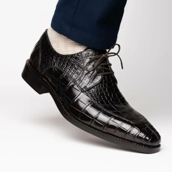 calzoleria_toscana_zucco__6-1.webp Discount Calzoleria Toscana Zucco Baby Nile Crocodile Derby Dark Brown DarkBrown