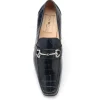 Fashion Caporicci 9872 Alligator Bit Loafers Navy