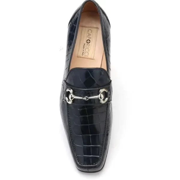 caporicci__alligator_bit__2.webp Fashion Caporicci 9872 Alligator Bit Loafers Navy