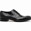 Outlet Caporicci 3319 Alligator Oxfords Black
