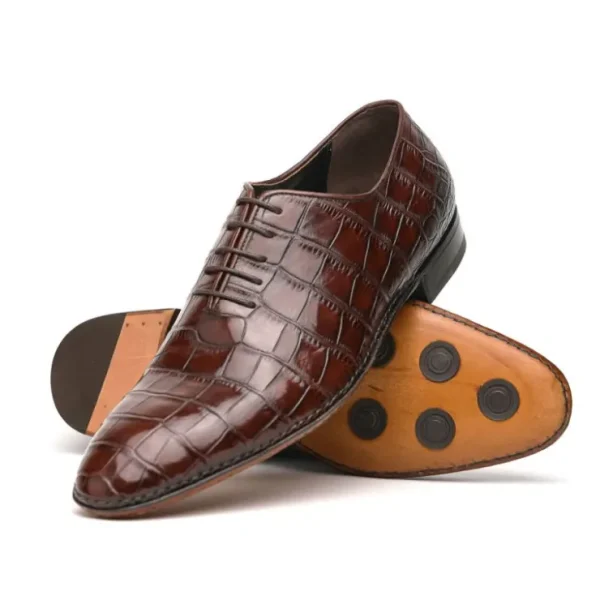 Online Caporicci 2542 Alligator Oxfords Castagno