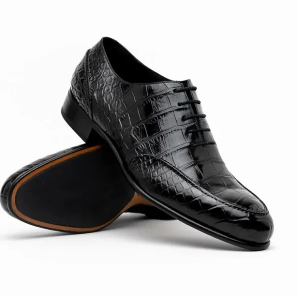 Outlet Caporicci 3319 Alligator Oxfords Black