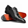 Clearance Caporicci 1114 Alligator Oxfords Black