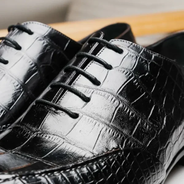 Outlet Caporicci 3319 Alligator Oxfords Black