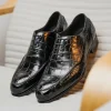 Outlet Caporicci 3319 Alligator Oxfords Black