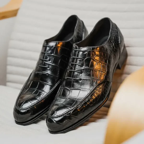 Outlet Caporicci 3319 Alligator Oxfords Black