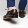 Online Caporicci 2542 Alligator Oxfords Castagno