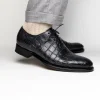 Hot Caporicci 5952 Alligator Oxfords Size 7 Grey