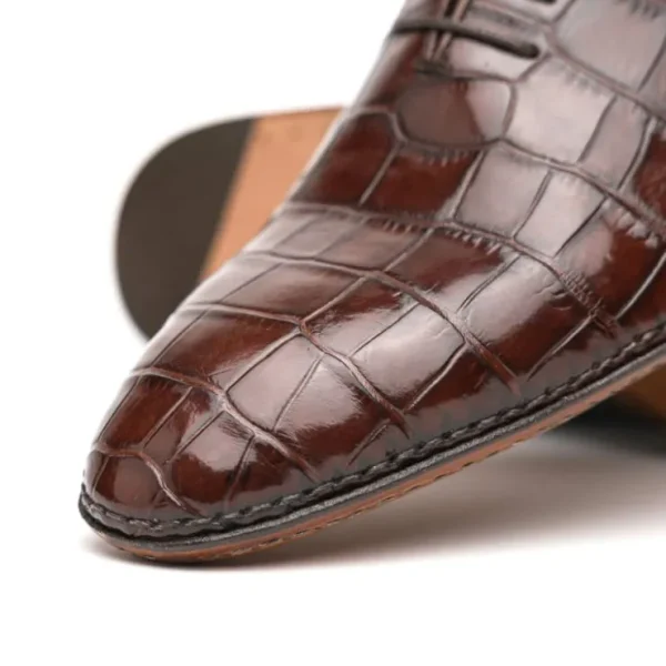Online Caporicci 2542 Alligator Oxfords Castagno