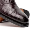 Outlet Caporicci 5950 Alligator Oxfords Burgundy