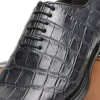 Hot Caporicci 5952 Alligator Oxfords Size 7 Grey