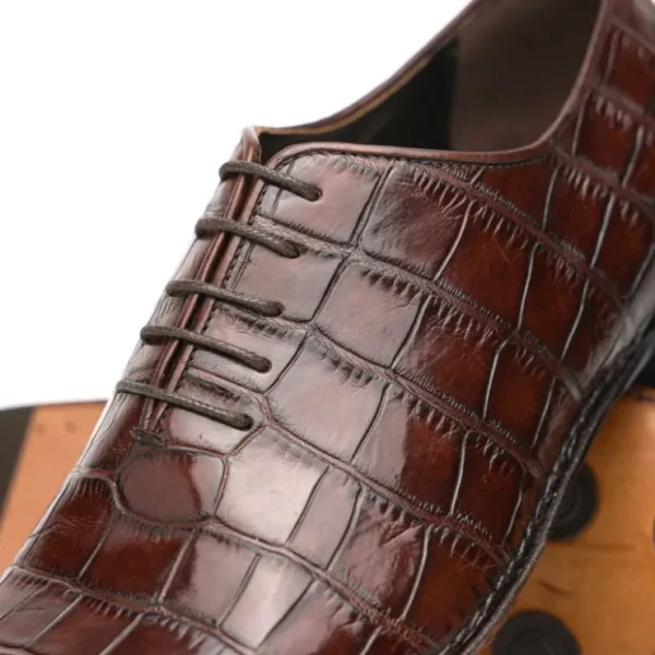 Online Caporicci 2542 Alligator Oxfords Castagno