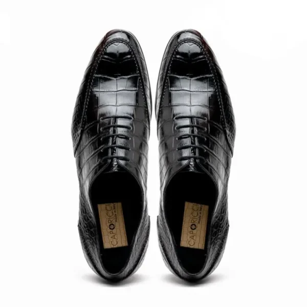 Outlet Caporicci 3319 Alligator Oxfords Black