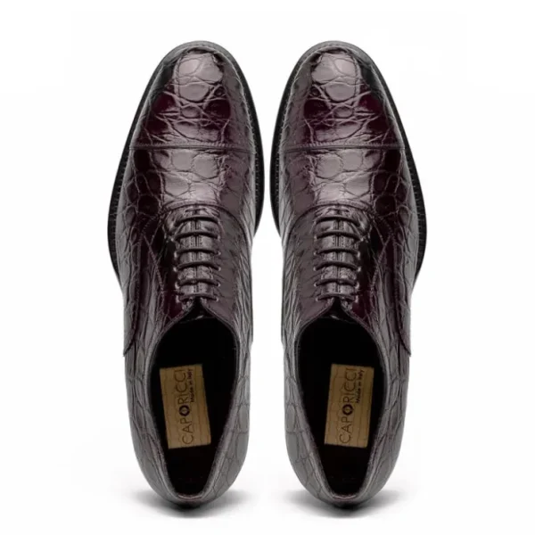 caporicci__alligator_oxfo_3-8.webp Outlet Caporicci 5950 Alligator Oxfords Burgundy