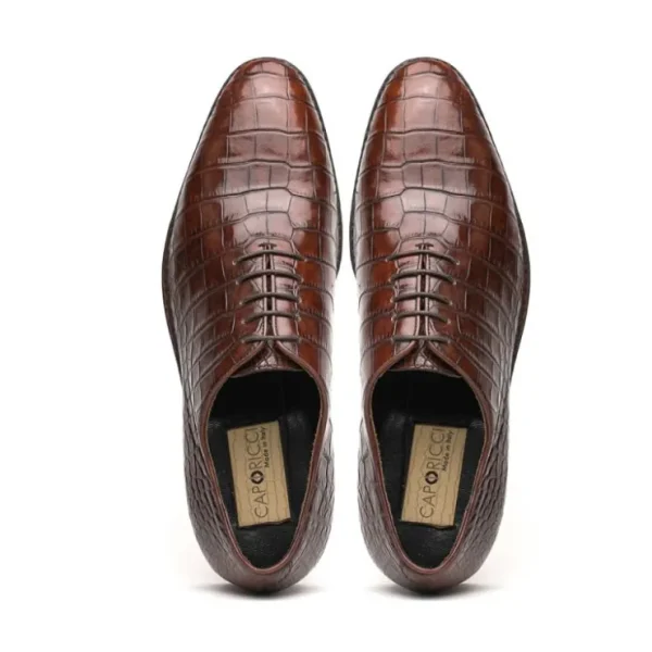 Online Caporicci 2542 Alligator Oxfords Castagno