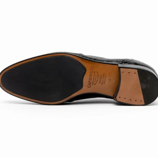 Outlet Caporicci 3319 Alligator Oxfords Black